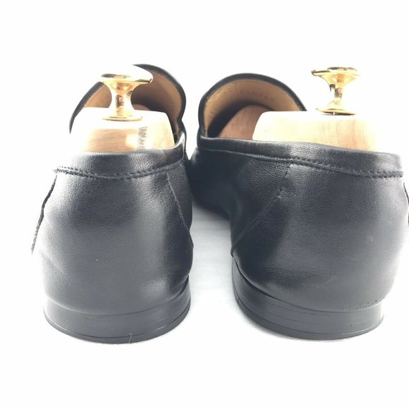 GUCCI Nappa Leather Loafers Men\'s 9 Black 39 SOFT main image 4